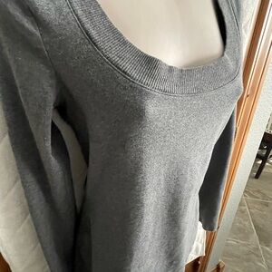 Express Charcoal Long Sleeve Top